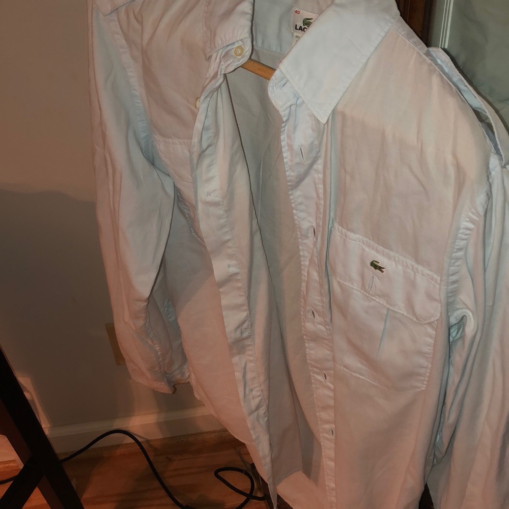Pale blue Lacoste button down